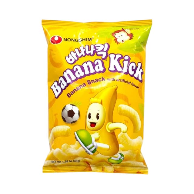 Nongshim Banana Kick Banana Snacks, 55g