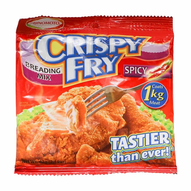 Ajinomoto Crispy Fry Breading Mix Spicy Flavour, 62g