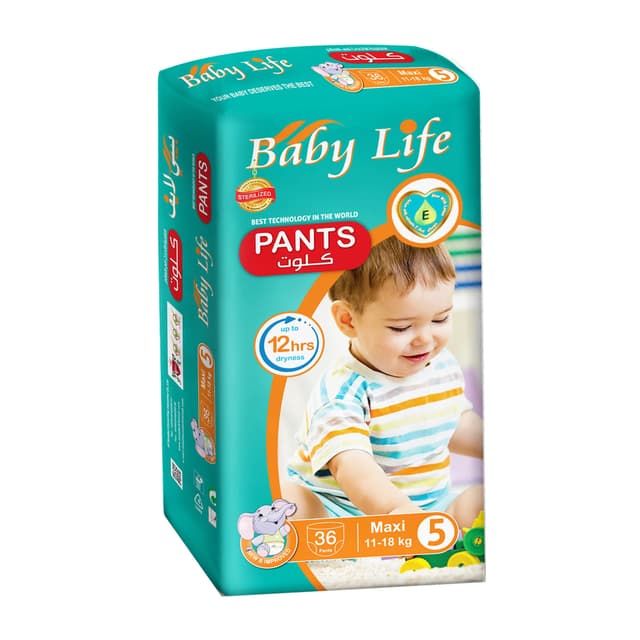 Baby Life Pants, Size 5, 11-18 Kg, 36 Pieces