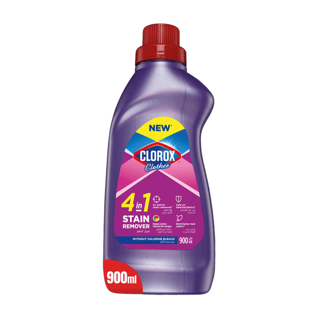 Clorox 4in1 Stain Remover for Colored Clothes, 900ml