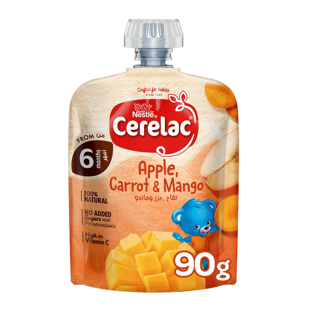 Cerelac Puree Apple Mango & Carrot 90 g