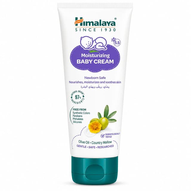 Himalaya Baby Cream with Olive & Country Mallow Extract, 100ml