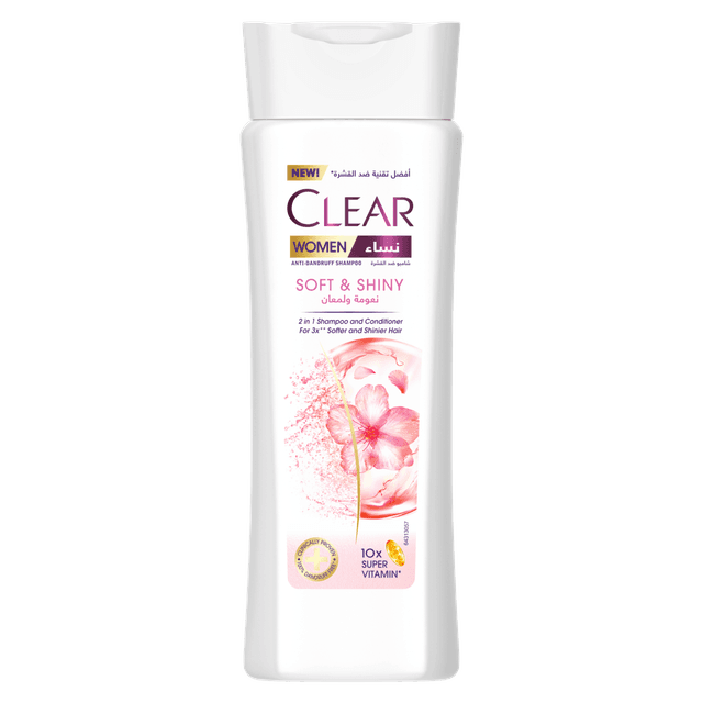 Clear Women Anti Dandruff  Soft & Shiny 2in1 Shampoo & Conditioner, 200ml