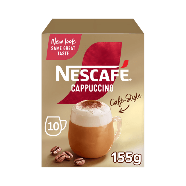 Nescafe Cappuccino Coffee Mix, 155g, 10 Sachets
