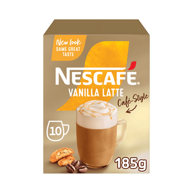 Nescafe Cafe Style Vanilla Latte (10 Pieces), 185g