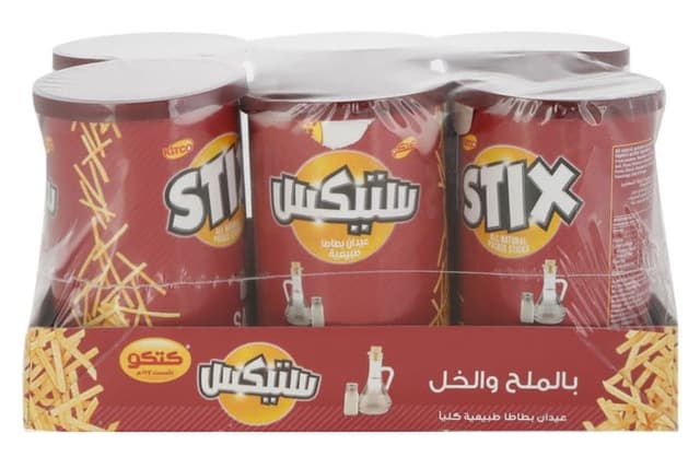 Kitco Stix Potato Sticks - Salt and Vinegar 6x45g