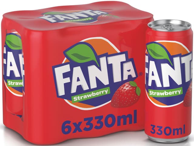 Fanta Strawberry Soft Drink Can