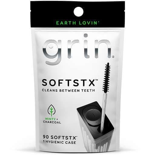 Grin Minty & Charcoal Softstx Oral Care, 90 Pieces