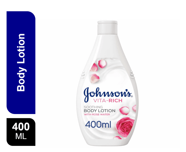 Johnson's Body Lotion Soothing Rose Water 400 ml