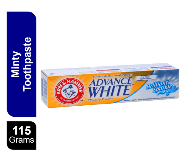 Arm & Hammer Advance White Brilliant Sparkle Gel Toothpaste, 115g
