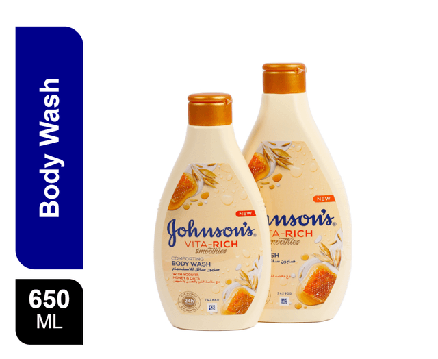Johnson's Smoothies Comforting Body Wash 400 ml + 250 ml Free