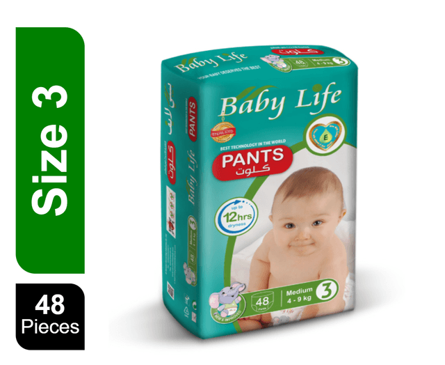 Baby Life Pants Medium (4-9 kg), 48pcs