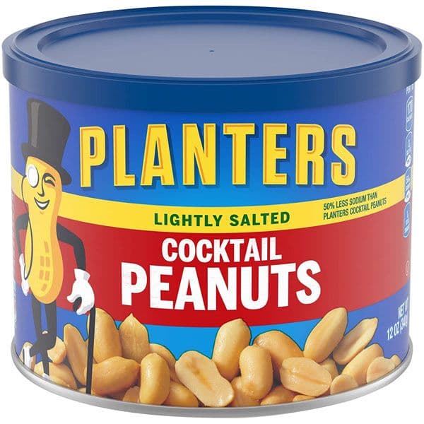 Planters Peanuts Cocktail Light Salted 12 Oz