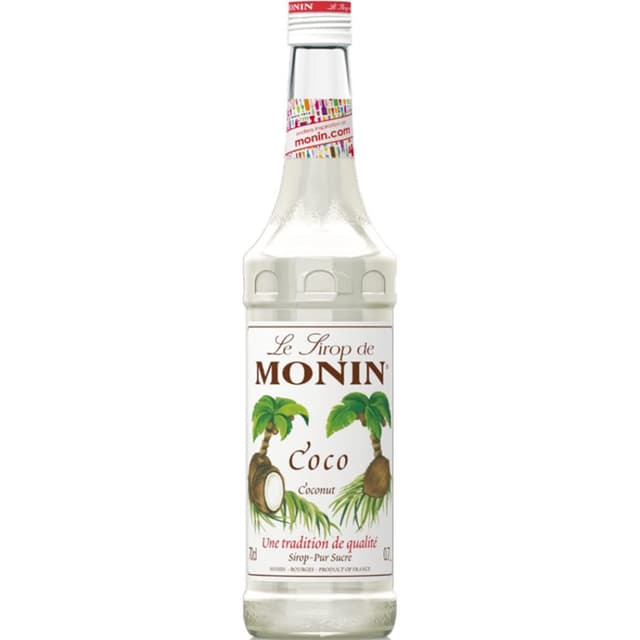 Monin Coconut Syrup Glass Bottle, 700ml