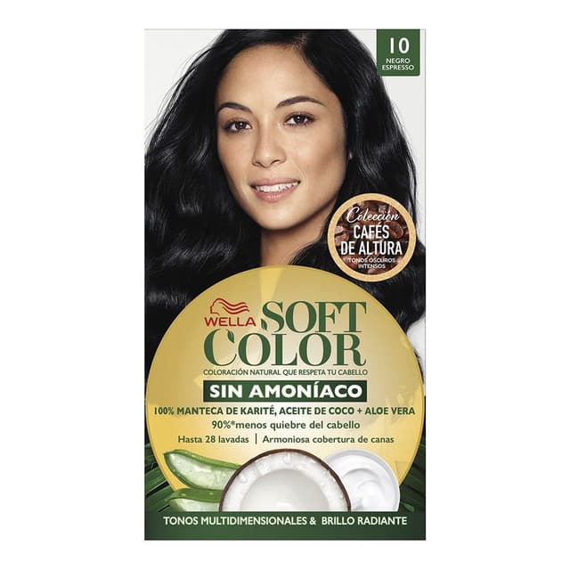 Wella Soft Color Hair Kit #10 Black Espresso