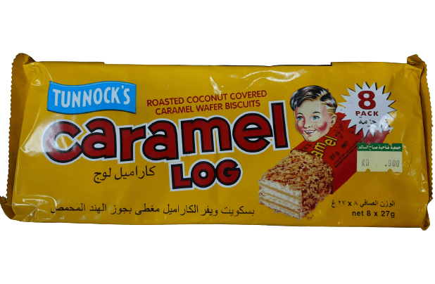 Tunnock's Caramel Log Wafer Biscuits 8 x 27 g