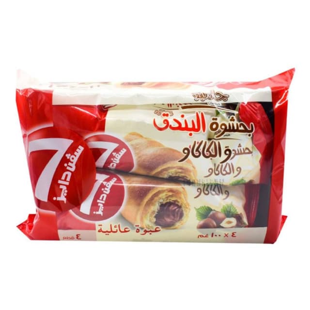 7Days Hazelnut & Cocoa Jumbo Croissant, 4x100g