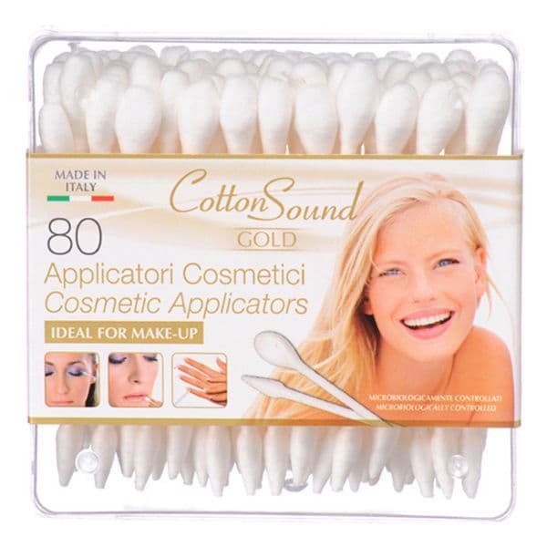 Cotton Sound Gold Cosmetic Applicators 80s