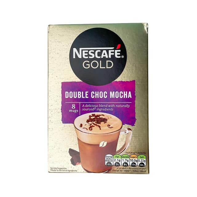 Nescafe Gold Double Choc Mocha Instant Coffee 8 Sachets, 184g