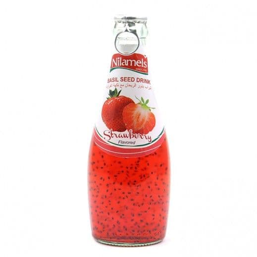 Nilamels Basil Seed Drink With Strawberry 290 Ml