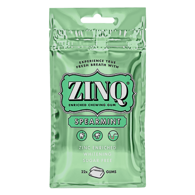 Zinq Spearmint Chewing Gum, 31.5g