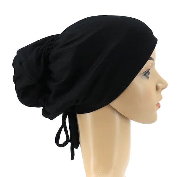 Hair Essentials Satin Innercap Black