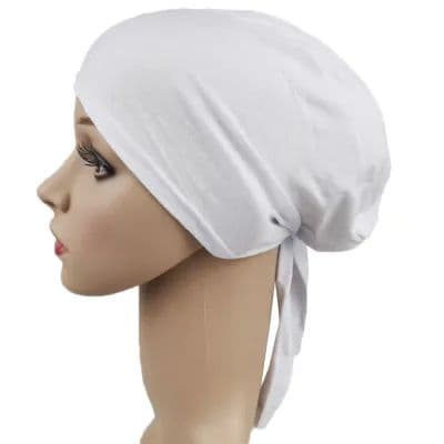 Hair Essentials Satin Innercap White