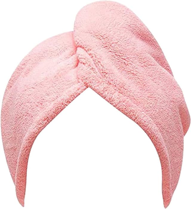 Hair Essentials Hair Wrap Towel Pink