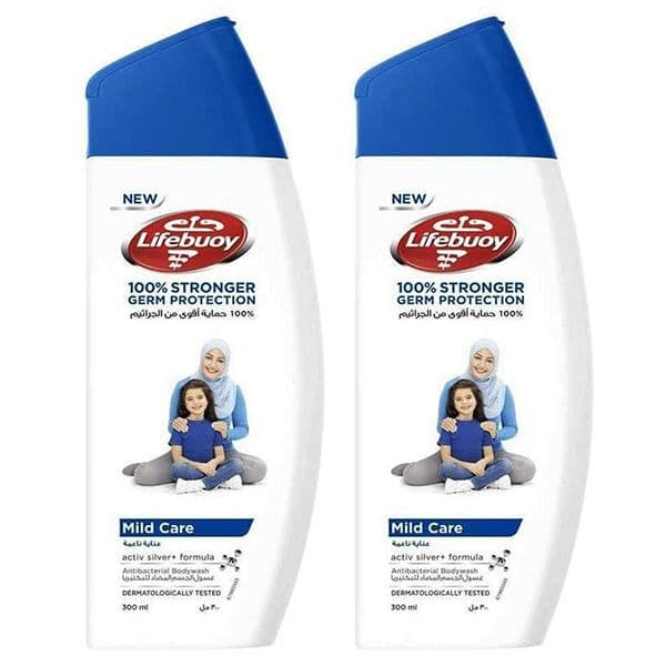 Lifebouy Mild Care Bodywash 300Ml*2Pcs