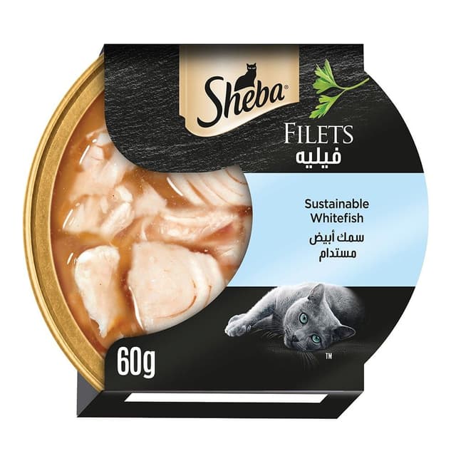 Sheba Filets Sustainable White Fish Cat Food