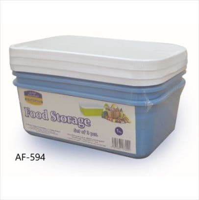 الفلج تخزين طعام, 1L, 3 Pieces