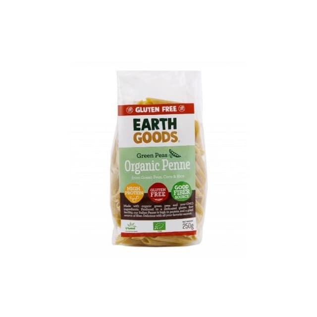 Earth Goods Organic Green Peas Penne, 250g