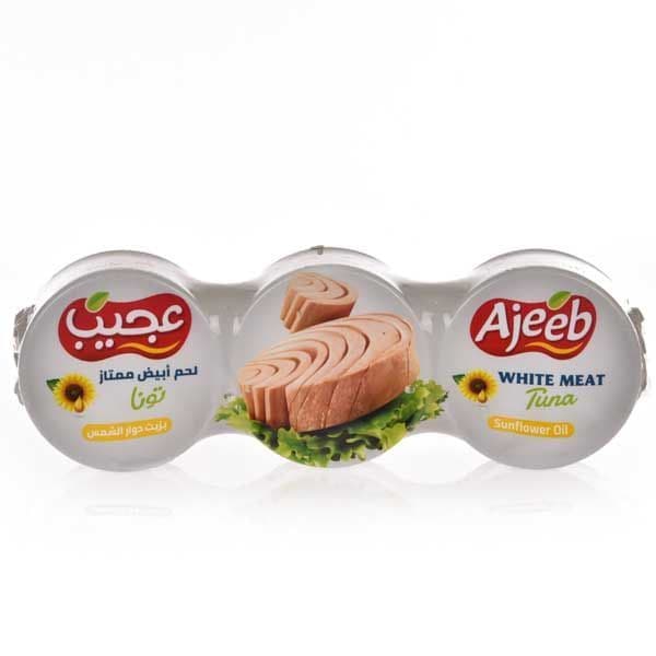 أجيب وايت ميت تونا صن فلاور أويل، 3pieces، 170g