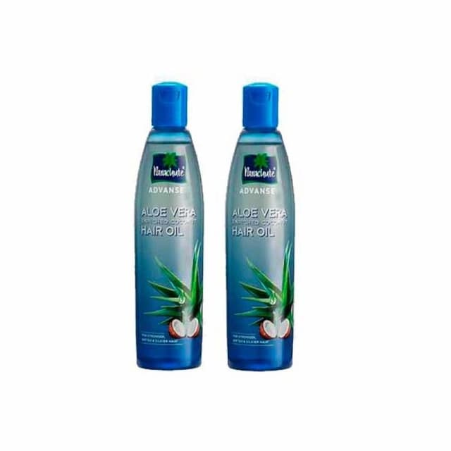 Parachute Aloe Vera Enriched Coconut Hair Oil, 2x250ml