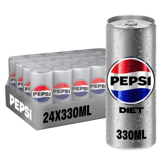 Pepsi Cola Diet Can, 24x330ml