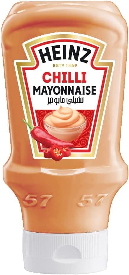 Heinz Mayonnaise Chilli Top Down Bottle, 400ml, 2 Pieces
