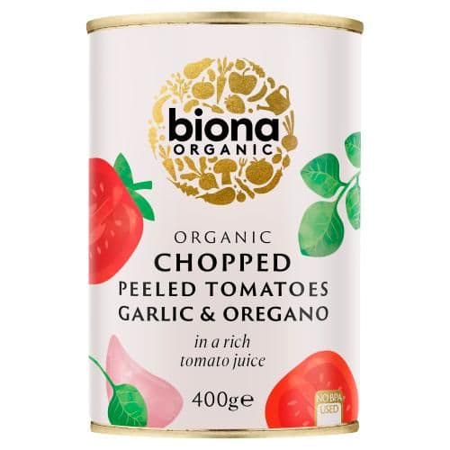 Biona Organic Chopped Tomatoes Garlic Oregano 400 g
