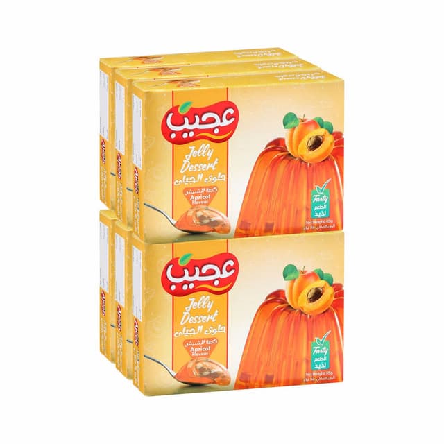 Ajeeb Jelly Apricot, 6x85g