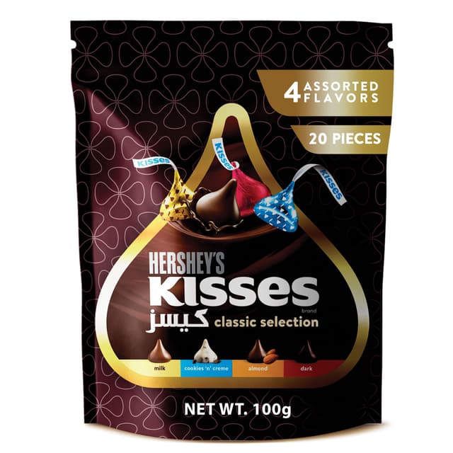 Hershey's Kisses Classic Selection 4 Flavors Chocolates, 100g