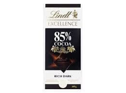 Lindt 85% Cocoa Rich Dark Chocolate, 100g