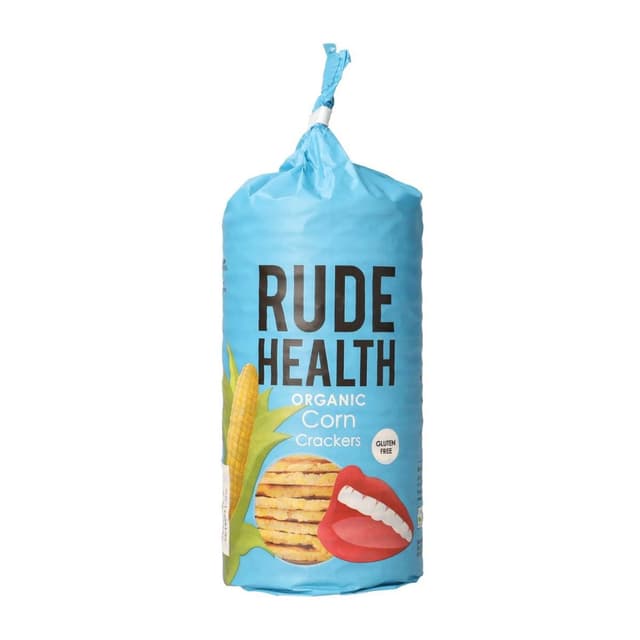 Rude Health Organic Corn Crackers, 130g