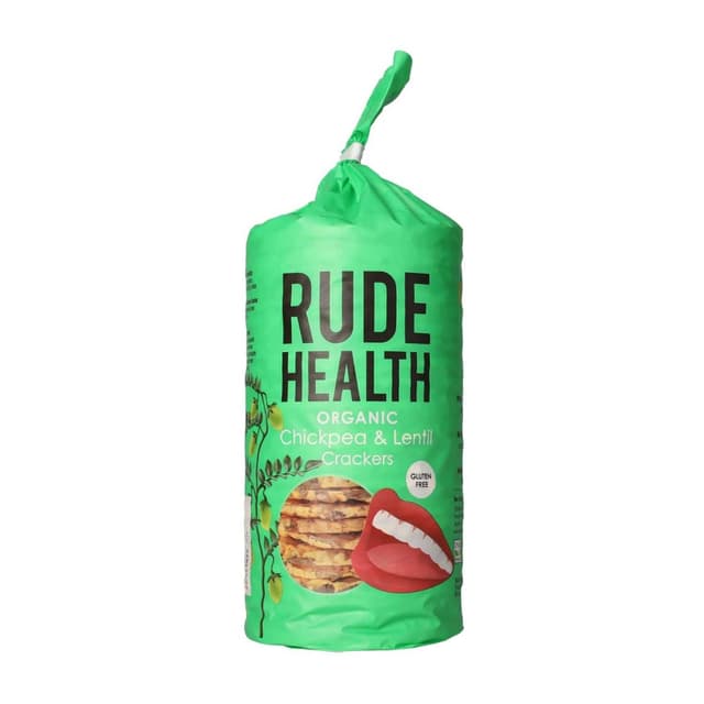 Rude Health Chickpeas & Lentil Crackers, 120g