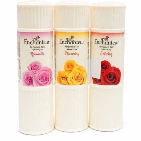 Enchanteur Perfumed Talc, 3x225g