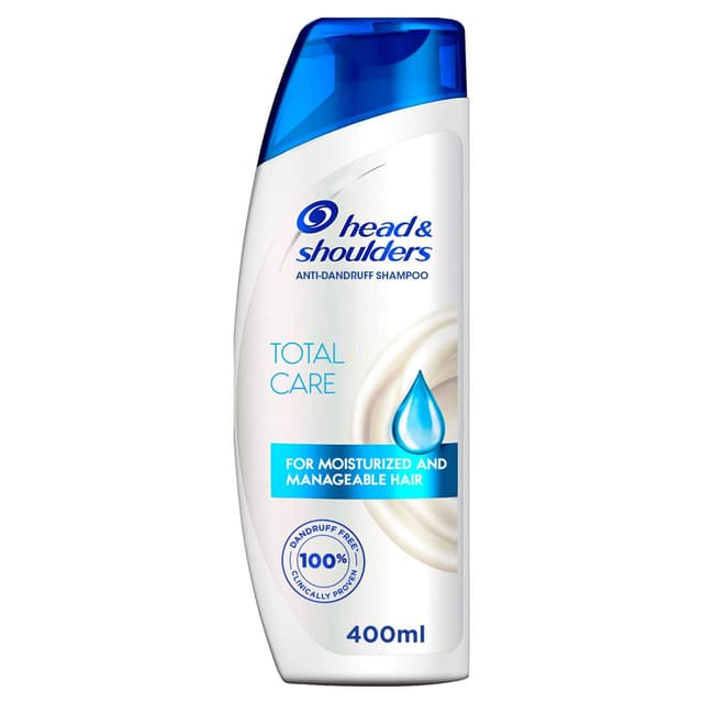 Head & Shoulders Total Care Anti-Dandruff Shampoo for Moisturized & Manageable Hair, 400ml