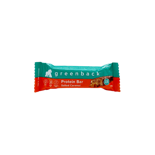 Greenback Salted Caramel Protein Bar, 50g
