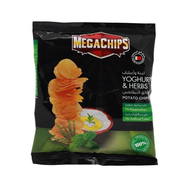 Megachips Yoghurt & Herbs Chips 13g