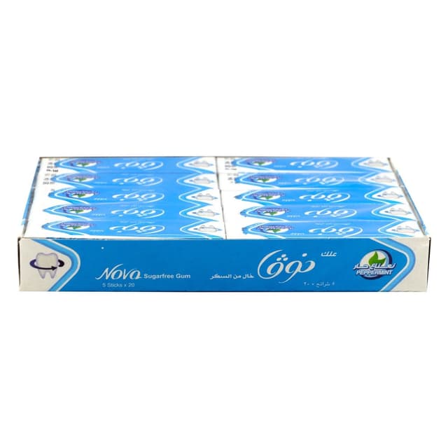 Batook Nova Sugar Free Gum Pepermnt 5 Stck12.5Gm