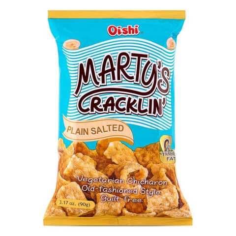 Oishi Marty's Cracklin with Spicy&Plain Salted, 2x90g