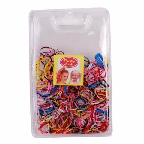 Pretty Look Skul Ponyo Rubber Bands Assorted Colour, 12 Pieces