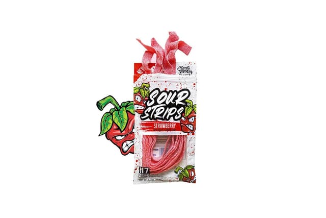 Sour Strips Strawberry Candy, 104g